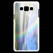 Coque Samsung A7 Arc en ciel à la montagne