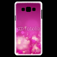 Coque Samsung A7 fond rose or