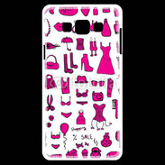Coque Samsung A7 Fond fashion rose