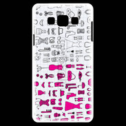 Coque Samsung A7 Fond fashion rose 3