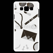 Coque Samsung A7 Fond fashion noir et blanc