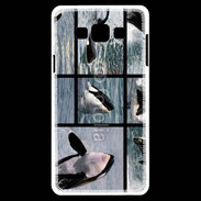 Coque Samsung A7 Orque noir et blanc