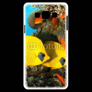 Coque Samsung A7 Poissons exotiques jaune 5