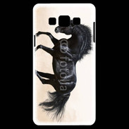 Coque Samsung A7 Cheval noir au galop 5
