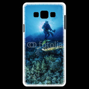 Coque Samsung A7 Tortue et plongeur