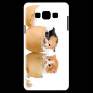 Coque Samsung A7 Chaton dans des coquilles d'oeuf