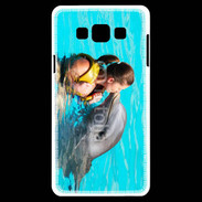 Coque Samsung A7 Bisou de dauphin