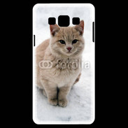 Coque Samsung A7 Chat dans la neige