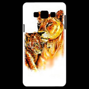 Coque Samsung A7 Illustration de félins