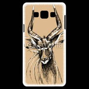 Coque Samsung A7 Antilope mâle en dessin