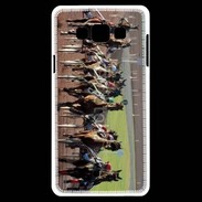 Coque Samsung A7 Arrivée de course de trot en sulky