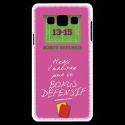Coque Samsung A7 Merci l'arbitre Bonus offensif-défensif Rose