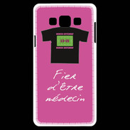 Coque Samsung A7 Médecin Bonus offensif-défensif rose 2