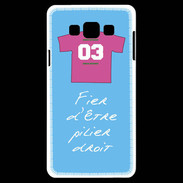 Coque Samsung A7 Pilier droit Bonus offensif-défensif Bleu