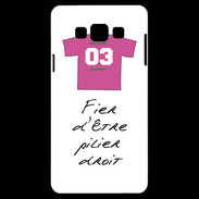 Coque Samsung A7 Pilier droit Bonus offensif-défensif Blanc