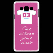 Coque Samsung A7 Pilier droit Bonus offensif-défensif Rose