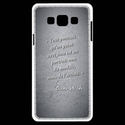 Coque Samsung A7 Portrait Ame Noir Citation Oscar Wilde