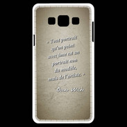 Coque Samsung A7 Portrait Ame Sepia Citation Oscar Wilde
