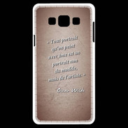 Coque Samsung A7 Portrait Ame Rouge Citation Oscar Wilde