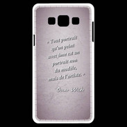 Coque Samsung A7 Portrait Ame Rose Citation Oscar Wilde