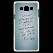 Coque Samsung A7 Sympathiser Turquoise Citation Oscar Wilde