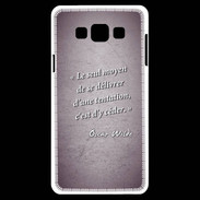 Coque Samsung A7 Tentation Violet Citation Oscar Wilde