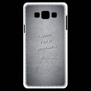 Coque Samsung A7 Aimer Noir Citation Oscar Wilde