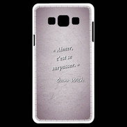 Coque Samsung A7 Aimer Rose Citation Oscar Wilde