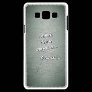 Coque Samsung A7 Aimer Vert Citation Oscar Wilde