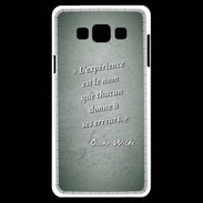 Coque Samsung A7 Expérience Vert Citation Oscar Wilde