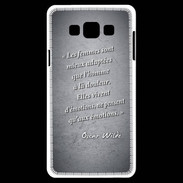 Coque Samsung A7 Femmes émotions Noir Citation Oscar Wilde