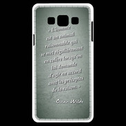 Coque Samsung A7 Homme animal Vert Citation Oscar Wilde