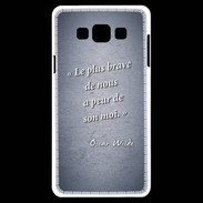 Coque Samsung A7 Brave Bleu Citation Oscar Wilde