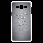 Coque Samsung A7 Brave Noir Citation Oscar Wilde