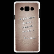 Coque Samsung A7 Brave Rouge Citation Oscar Wilde