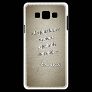 Coque Samsung A7 Brave Sepia Citation Oscar Wilde