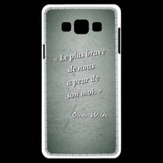 Coque Samsung A7 Brave Vert Citation Oscar Wilde