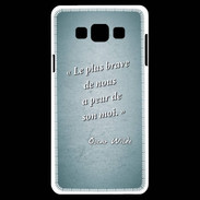 Coque Samsung A7 Brave Turquoise Citation Oscar Wilde
