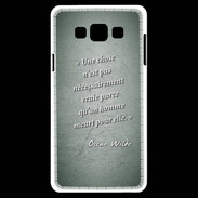 Coque Samsung A7 Chose vraie Vert Citation Oscar Wilde