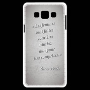 Coque Samsung A7 Femmes comprises Gris Citation Oscar Wilde