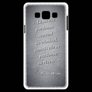Coque Samsung A7 Société rêveur Noir Citation Oscar Wilde