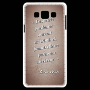 Coque Samsung A7 Société rêveur Rouge Citation Oscar Wilde