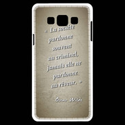 Coque Samsung A7 Société rêveur Sepia Citation Oscar Wilde