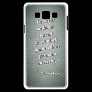 Coque Samsung A7 Société rêveur Vert Citation Oscar Wilde