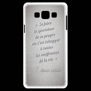 Coque Samsung A7 Spectateur Gris Citation Oscar Wilde