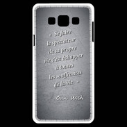 Coque Samsung A7 Spectateur Noir Citation Oscar Wilde