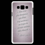 Coque Samsung A7 Trop moderne Rose Citation Oscar Wilde