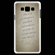 Coque Samsung A7 Trop moderne Sepia Citation Oscar Wilde