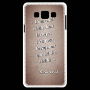 Coque Samsung A7 Ame nait Rouge Citation Oscar Wilde