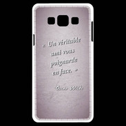 Coque Samsung A7 Ami poignardée Rose Citation Oscar Wilde